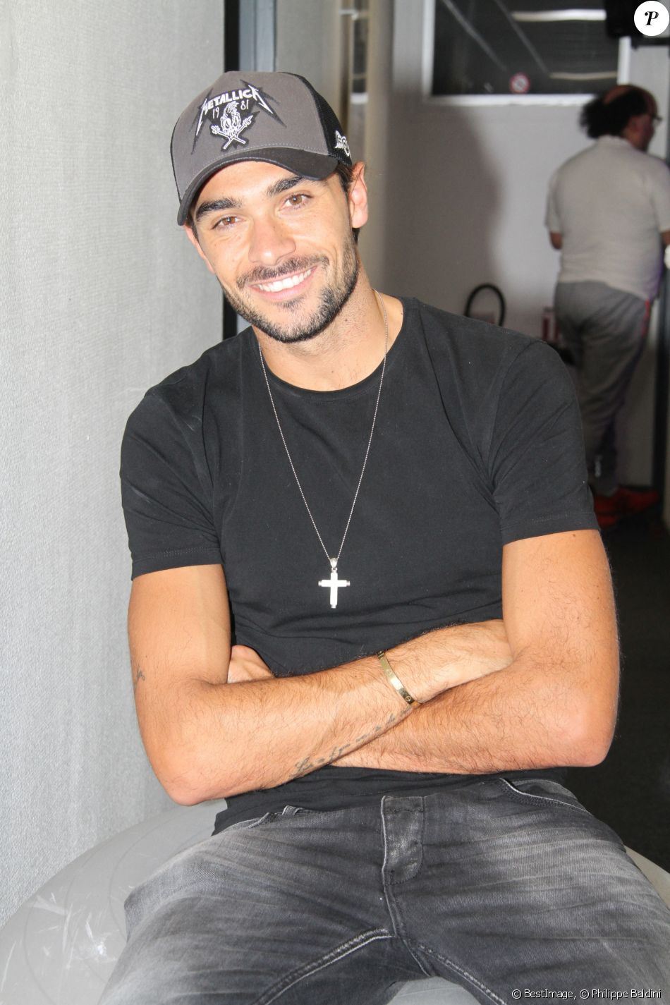 Julien Guirado - Emission "Le Show de Luxe" sur la Radio Voltage à Paris le 29 septembre 2018. © Philippe Baldini/Bestimage