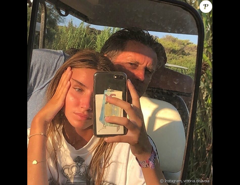 La princesse Vittoria de Savoie et son père le prince Emmanuel-Philibert de Savoie, sur Instagram, octobre 2018.