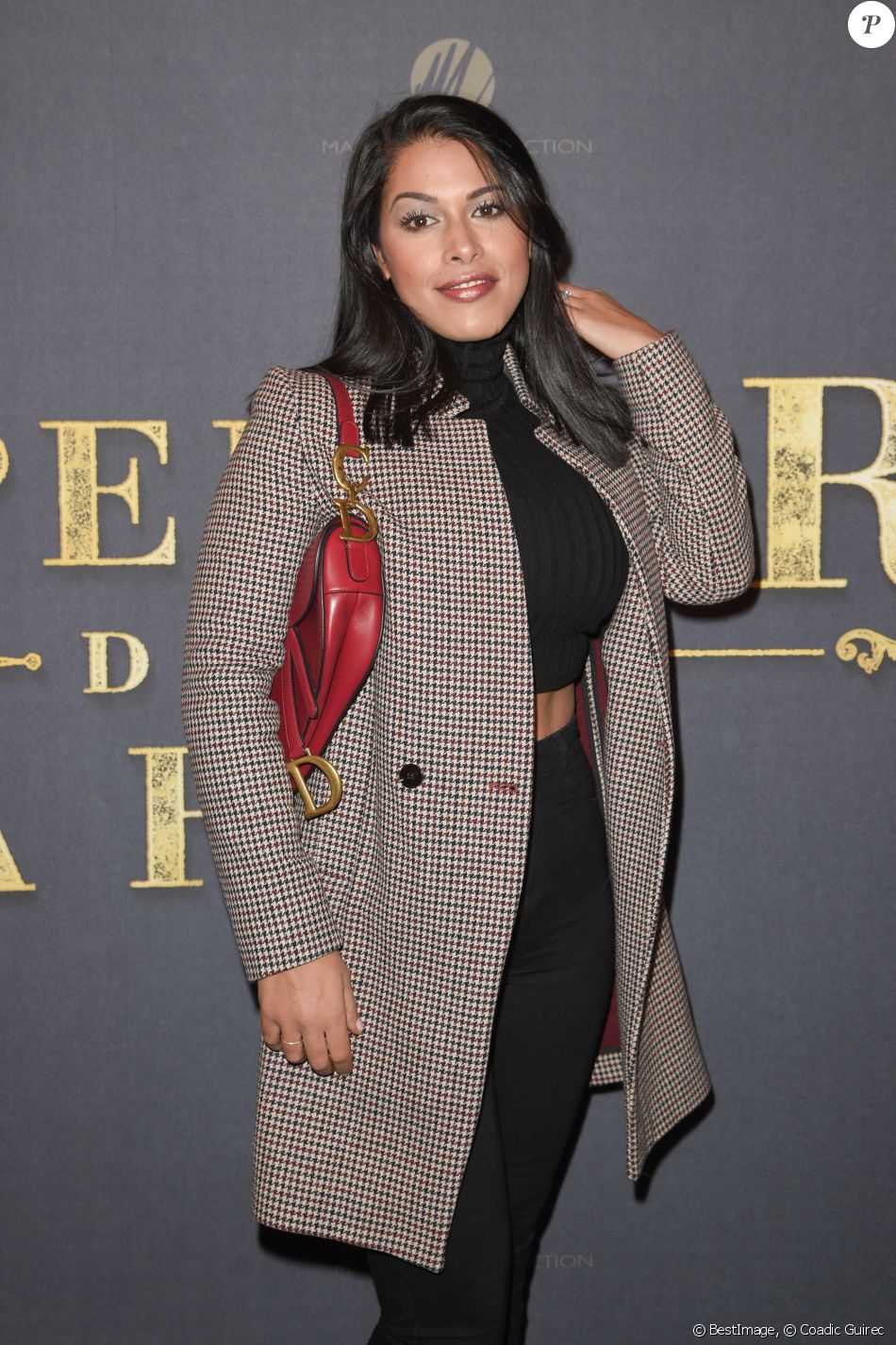 Ayem Nour à l'avant-première du film policier "L'Empereur de Paris" au cinéma Gaumont-Opéra à Paris, France, le 10 décembre 2018. © Coadic Guirec/Bestimage