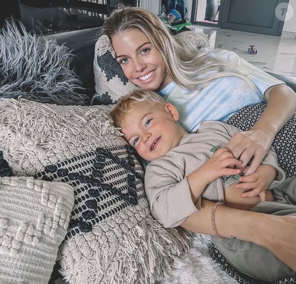Jessica Thivenin avec son fils Maylone, le 31 mai 2021