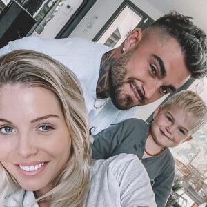 Jessica Thivenin avec Thibault Garcia et leur fils Maylone, mai 2021