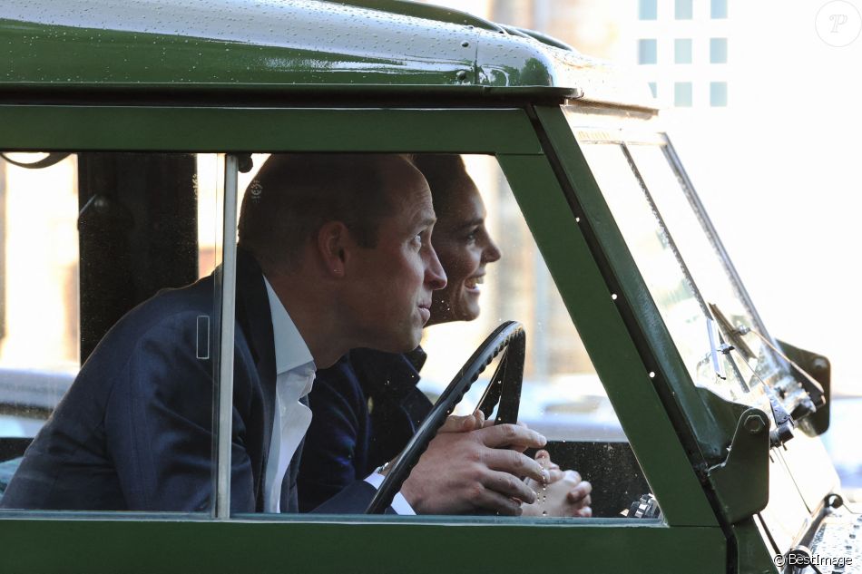 Le prince William, duc de Cambridge et Kate Catherine Middleton, duchesse de Cambridge, ont assisté à une projection du film "Cruella" dans un drive-in à Edimbourg, à l'occasion de leur tournée en Ecosse. Le 26 mai 2021