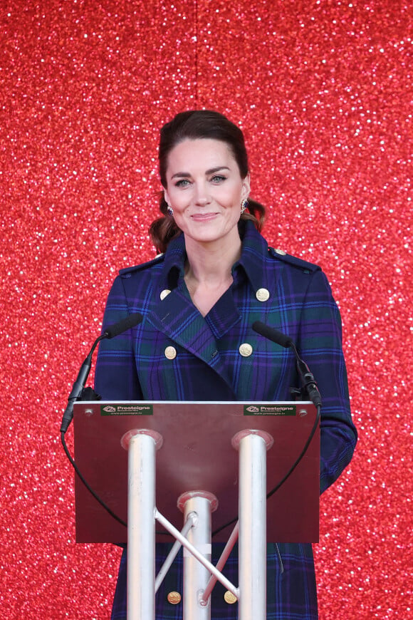 Kate Catherine Middleton, duchesse de Cambridge, a assisté à une projection du film "Cruella" dans un drive-in à Edimbourg, à l'occasion de la tournée en Ecosse. Le 26 mai 2021