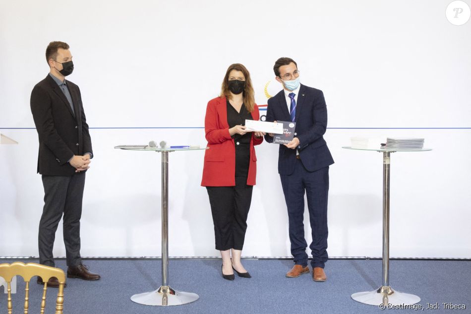 Marlène Schiappa - Cérémonie nationale des Prodiges de la République au Ministère de l'intérieur, à Paris. Le 27 mai 2021. © Jack Tribeca/Bestimage