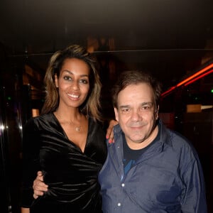 Exclusif - Didier Bourdon et sa femme Marie-Sandra au restaurant la Gioia à Paris le 15 mars 2017. © Rachid Bellak / Bestimage