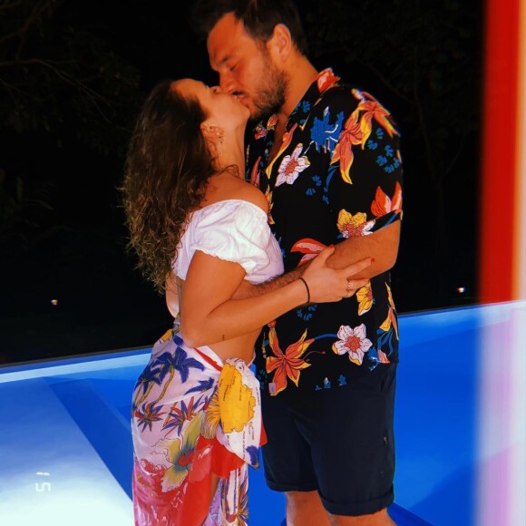 Pauline Ducruet et son petit ami Maxime Giaccardi sur Instagram, février 2021.