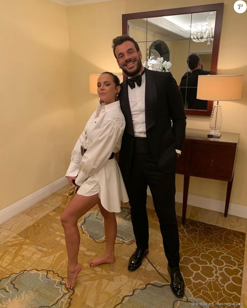 Pauline Ducruet et son petit ami Maxime Giaccardi sur Instagram, 2021.