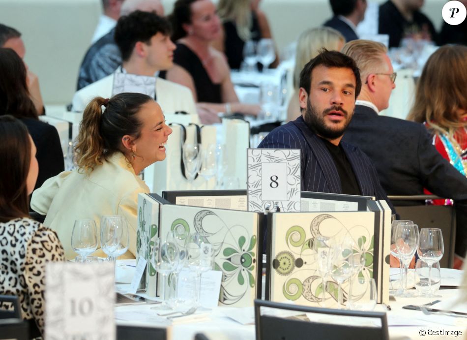 Pauline Ducruet et son compagnon Maxime Giaccardi - Soirée Amber Lounge 2021 Fashion Show au Grimaldi Forum pendant le 78ème Grand Prix de Monaco, le 21 mai 2021. © Jean-François Ottonello / Nice Matin /Bestimage
