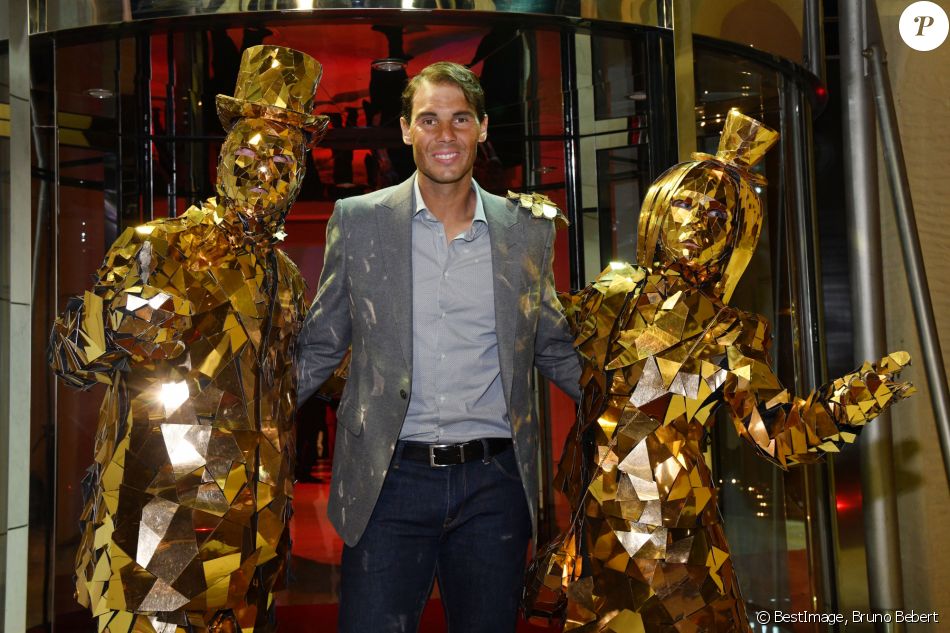 Rafael Nadal durant la Soirée du Rolex Monte Carlo Masters 2019 au Sporting à Monaco le 19 avril 2019. © Bruno Bebert / Bestimage