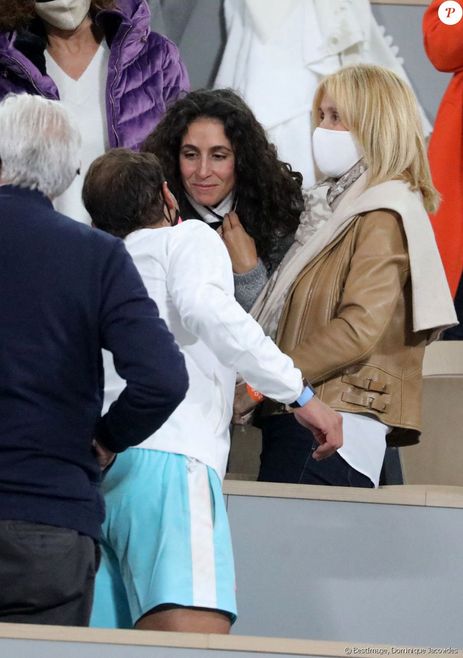 Xisca Perello, la femme de Rafael Nadal - Rafael Nadal remporte les internationaux de tennis de Roland Garros pour la 13ème fois à Paris le 11 octobre 2020. © Dominique Jacovides / Bestimage