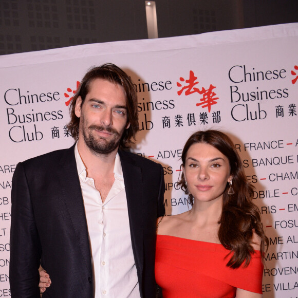 Camille Lacourt et sa compagne Alice Detollenaere lors du déjeuner d'affaires "Edition Spéciale Femmes" de la 5ème édition du Chinese Business Club à l'occasion de la journée internationales des droits des femmes au Pavillon Cambon Potel et Chabot, à Paris, France, le 9 mars 2020.© Rachid Bellak/Bestimage