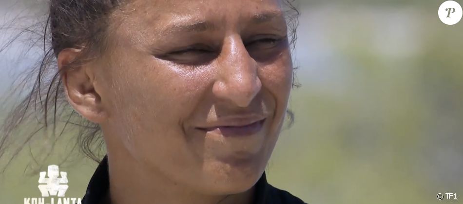Lucie lors de la finale de "Koh-Lanta, Les Armes secrètes", sur TF1.