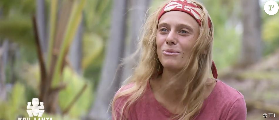 Maxine lors de la finale de "Koh-Lanta, Les Armes secrètes", sur TF1.