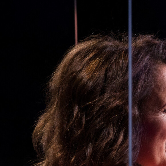 Exclusif - Anne Roumanoff - Enregistrement de l'émission "La boite à secrets" N°6, présentée par F.Bollaert, qui sera diffusée le 13 novembre sur France 3. Le 22 septembre 2020 © Tiziano Da Silva / Bestimage 