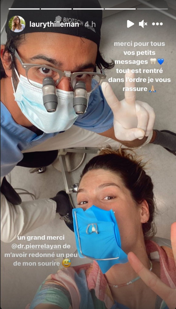 Laury Thilleman s'est cassée une dent et a dû subir une intervention chez le dentiste - Instagram