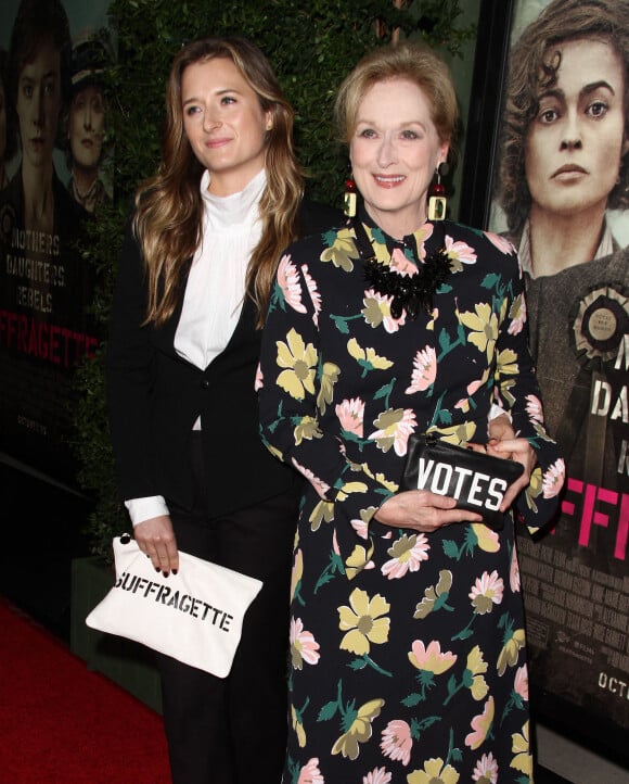 Meryl Streep et sa fille Grace Gummer - Première du film "Suffragette" à Los Angeles le 20 octobre 2015.