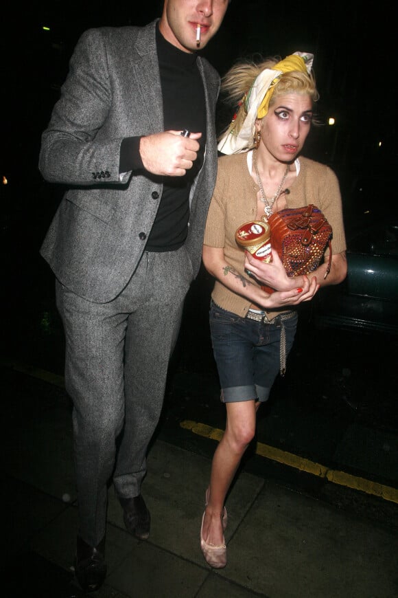 Amy Winehouse et Mark Ronson à Londres, le 11 janvier 2008.