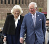 Le prince Charles, prince de Galles, et Camilla Parker Bowles, duchesse de Cornouailles, visitent le musée Herbert Art Gallery and Museum à Coventry, quelques jours avant la naissance de Lilibet, la fille du prince Harry et Meghan Markle.