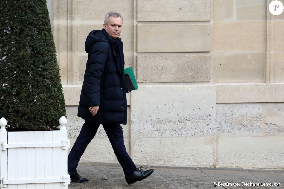 François de Rugy à la sortie du conseil des ministres du 4 mars 2020, au palais de l'Elysée à Paris. © Stéphane Lemouton / Bestimage
