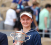 Roland-Garros - Finale dames: la Tchèque Barbora Krejcikova remporte la finale face à la Russe Anastasia Pavlyuchenkova le 12 juin 2021. © Dominique Jacovides / Bestimage 