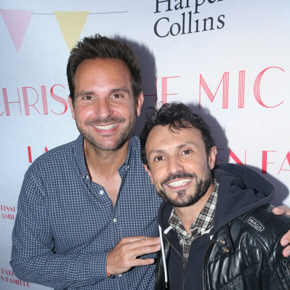 Christophe Michalak et Willy Rovelli - Sortie du livre de Christophe Michalak, "La Pâtisserie en Famille", à Paris le 9 octobre 2019. © JLPPA/Bestimage