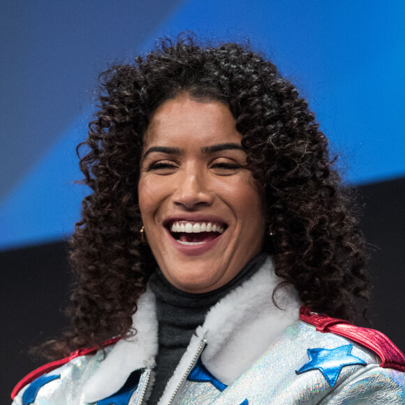 Sabrina Ouazani sur scène lors de la cérémonie de clôture du 23ème festival international du film de comédie de l'Alpe d'Huez, le 18 janvier 2020. © Cyril Moreau/Bestimage