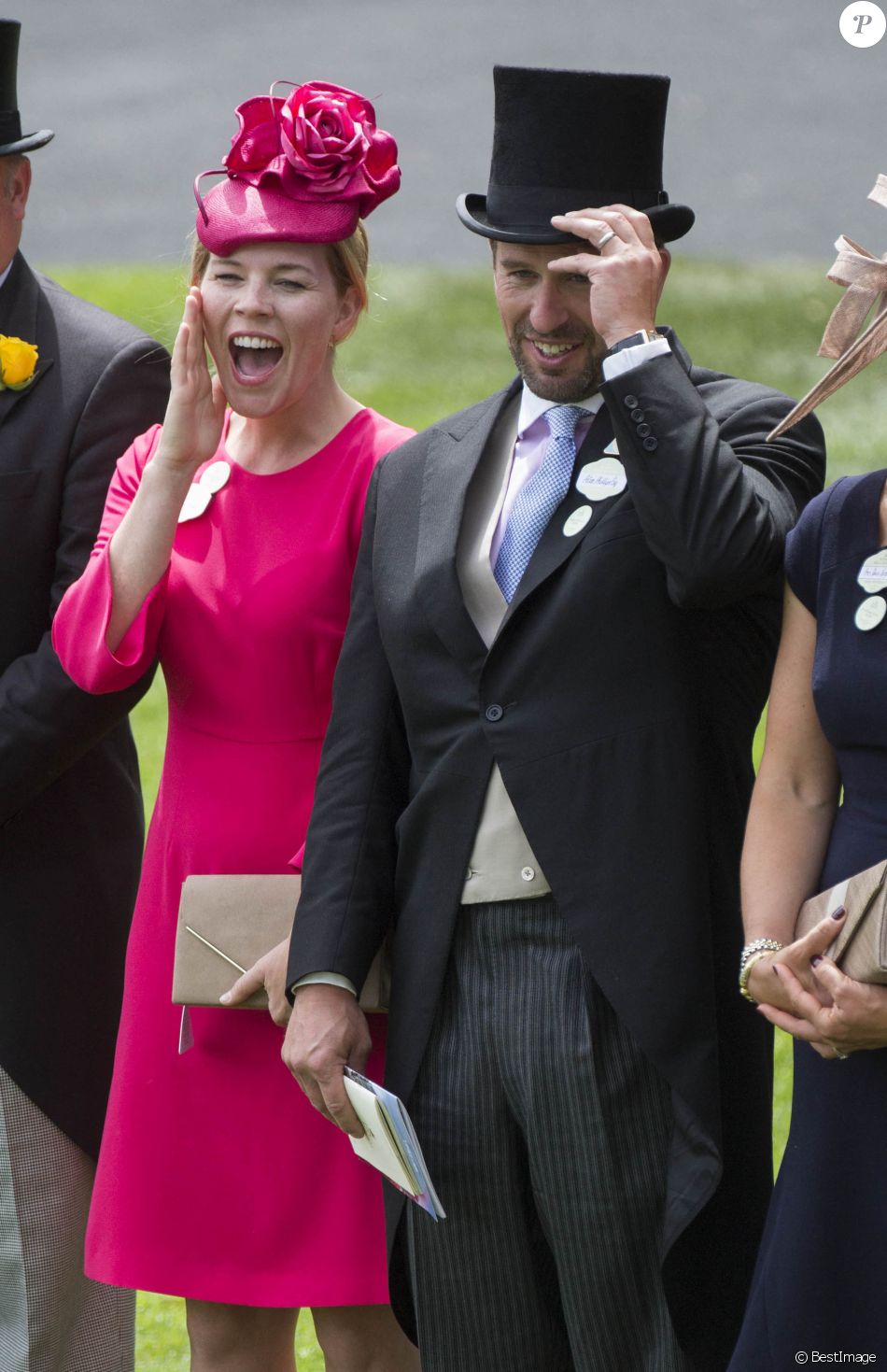 Autumn et Peter Phillips - Les personnalités lors du 5ème jour du Royal Ascot 2018 a Ascot le 23 juin 2018