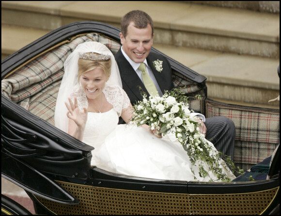 Mariage de Peter Phillips et Autumn Kelly à Windsor en 2008.