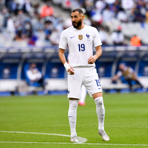 Karim Benzema - Match amical de préparation à l'Euro 2021 France - Bulgarie (3-0) au Stade de France à Saint-Denis le 8 juin 2021. © Philippe Lecoeur / Panoramic / Bestimage