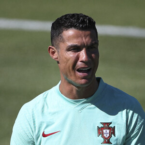 Cristiano Ronaldo - Entraînement de l'équipe du Portugal pour l'Euro 2020 au Complexe sportif Cidade do Futebol à Algés, Portugal. © Atlantico Press/Zuma Press/Bestimage
