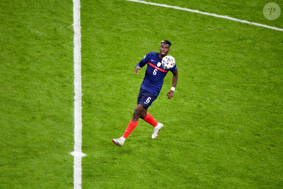 Paul Pogba lors du match de l'UEFA Euro 2020 opposant l'Allemagne à la France au stade Allianz Arena à Munich, Allemagne, le 15 juin 2021. La France a gagné 1-0. © Anthony Bibard/Panoramic/Bestimage 