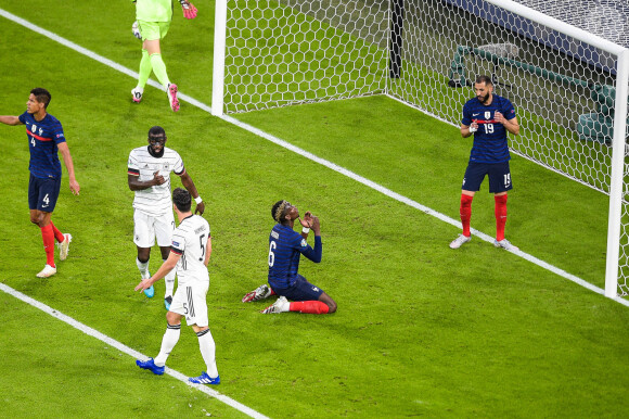 Paul Pogba lors du match de l'UEFA Euro 2020 opposant l'Allemagne à la France au stade Allianz Arena à Munich, Allemagne, le 15 juin 2021. La France a gagné 1-0. © Federico Pestellini/Panoramic/Bestimage 