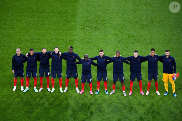 Hymnes nationaux lors du match de l'UEFA Euro 2020 opposant l'Allemagne à la France au stade Allianz Arena à Munich, Allemagne, le 15 juin 2021. La France a gagné 1-0. © Anthony Bibard/Panoramic/Bestimage 