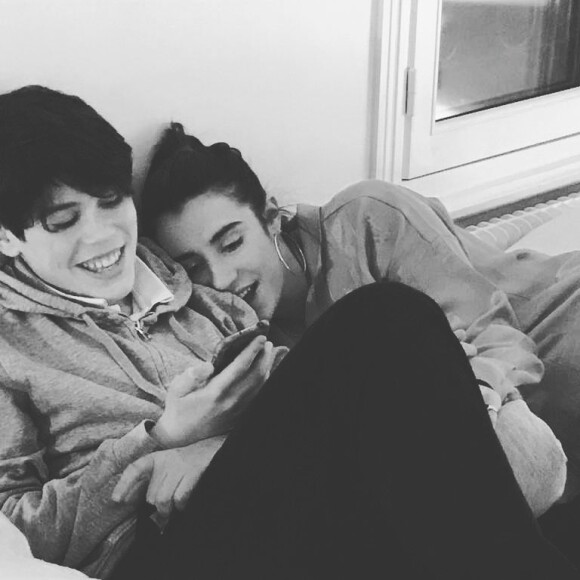 Gena et Aliosha, deux des trois enfants de Jalil Lespert, sur Instagram en mars 2021.