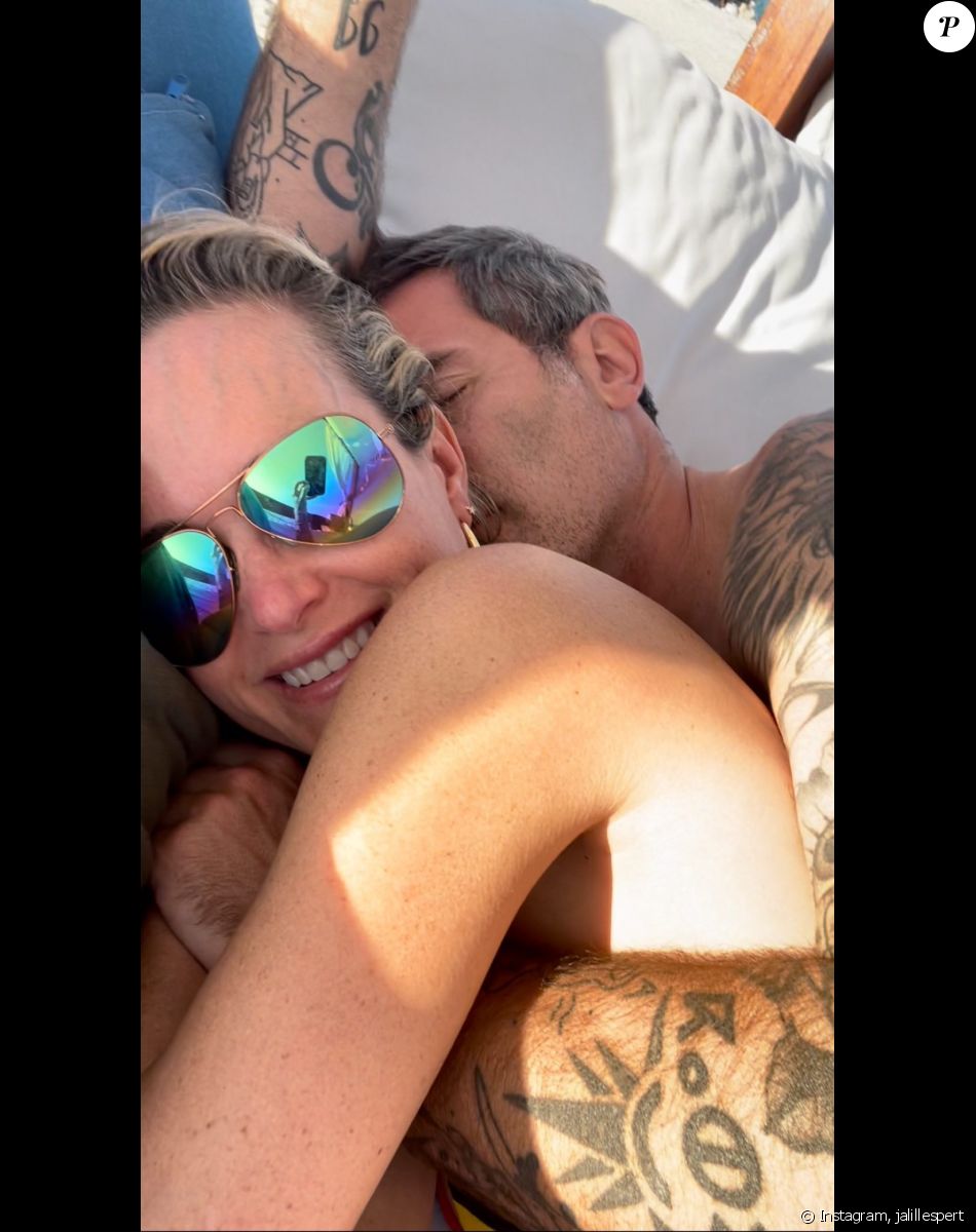 Laeticia Hallyday et Jalil Lespert sur Instagram, le 20 avril 2021.