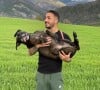 Vivian Grimigni avec son chien, sur Instagram