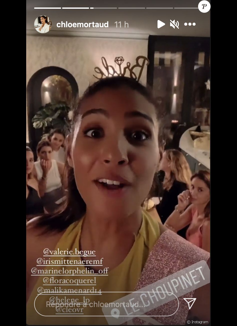 Chloé Mortaud fête son enterrement de vie de jeune fille avec ses copines Miss Marine Lorphelin, Malika Ménard, Valérie Bègue, Flora Coquerel et Iris Mittenaere - Instagram