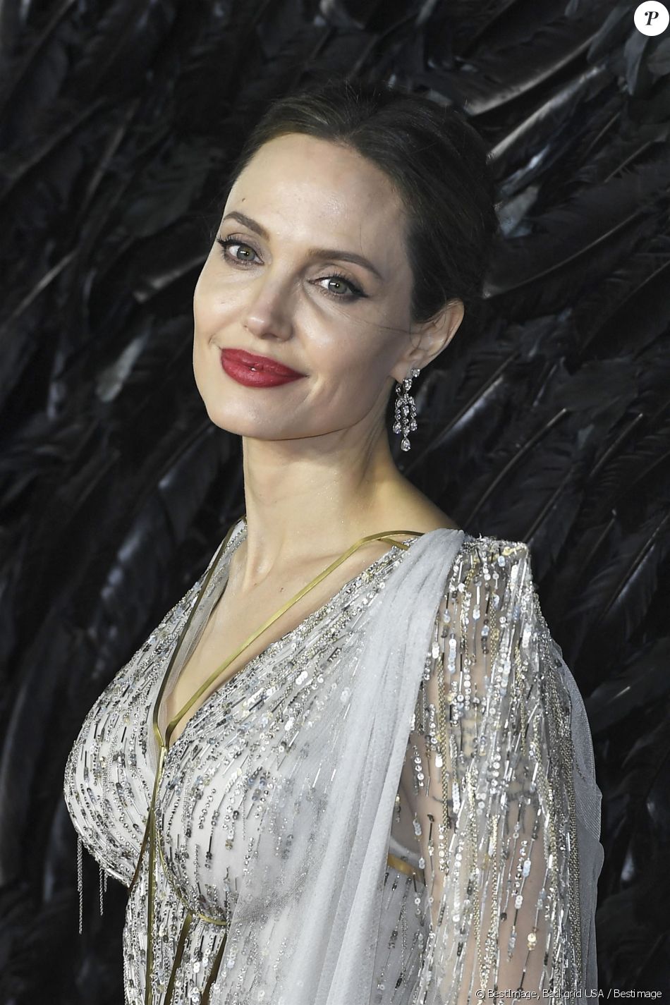 Angelina Jolie - Les célébrités assistent à la première de "Maléfique : Le Pouvoir du Mal" à Londres, le 9 octobre 2019.