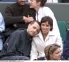 Aure Atika et Philippe "Zdar" à Roland Garros, le 10 juin 2001.