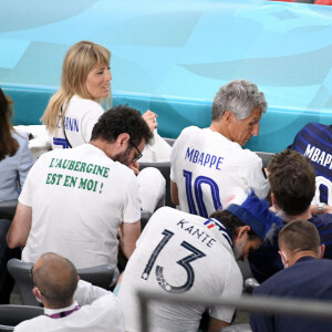 Nagui et sa femme Mélanie Page lors du match de l'UEFA Euro 2020 opposant l'Allemagne à la France au stade Allianz Arena à Munich, Allemagne, le 15 juin 2021. La France a gagné 1-0. © Anthony Bibard/Panoramic/Bestimage 