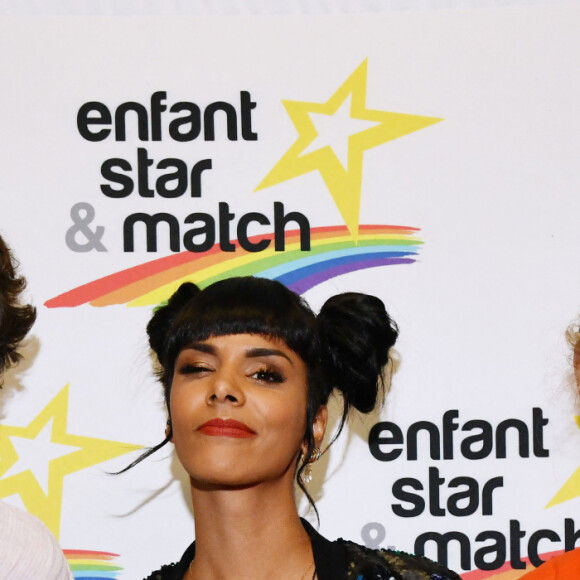 Shy'm, Fabrice et Barbara Ravaux - Concert caritatif au profit de leur association "Enfant Star & Match" à Juan-les-Pins. Le 10 juillet 2018. © Bruno Bebert/Bestimage
