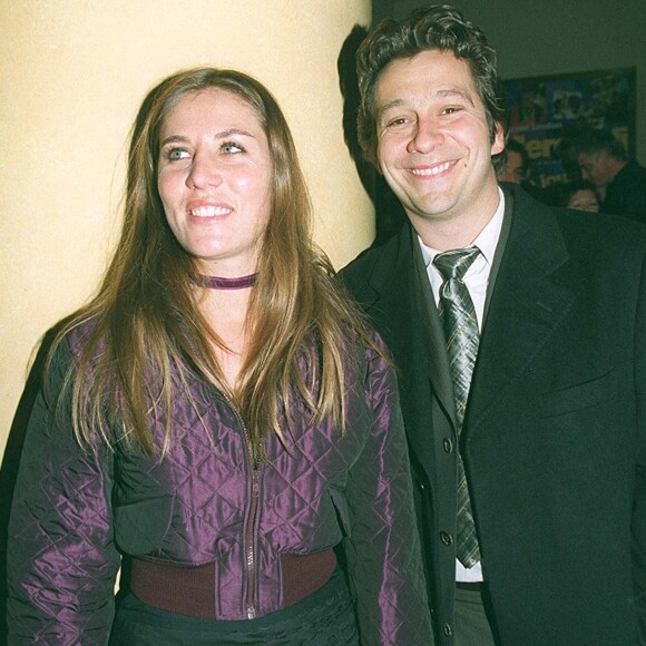 Laurent Gerra et Mathilde Seigner - Cérémonie d'ouverture du festival du film de Paris en 2001. 