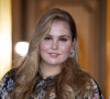 La princesse Amalia des Pays-Bas arrivant au théâtre Carre pour l'émission spéciale "Une vie pleine de m usique" à l'occasion du 50 ème anniversaire de la reine qui aura lieu le 17 mai 2021 à Amsterdam. Amsterdam le 12 mai 2021