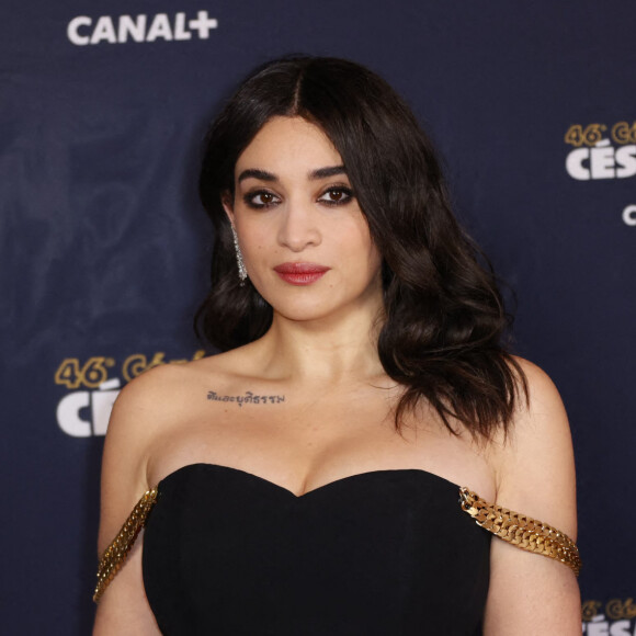 Camélia Jordana (Bijoux Messika) lors du photocall lors de la 46ème cérémonie des César à l'Olympia à Paris, France.© Thomas Samson / Pool / Bestimage