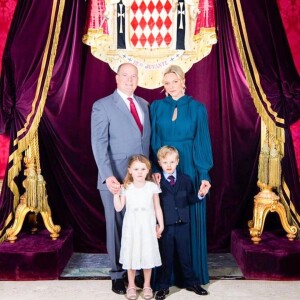 La famille princière de Monaco. Décembre 2019