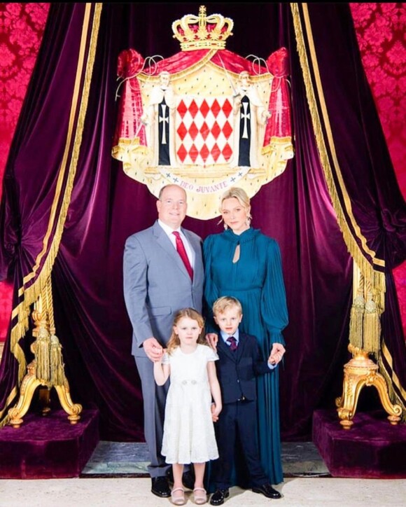 La famille princière de Monaco. Décembre 2019