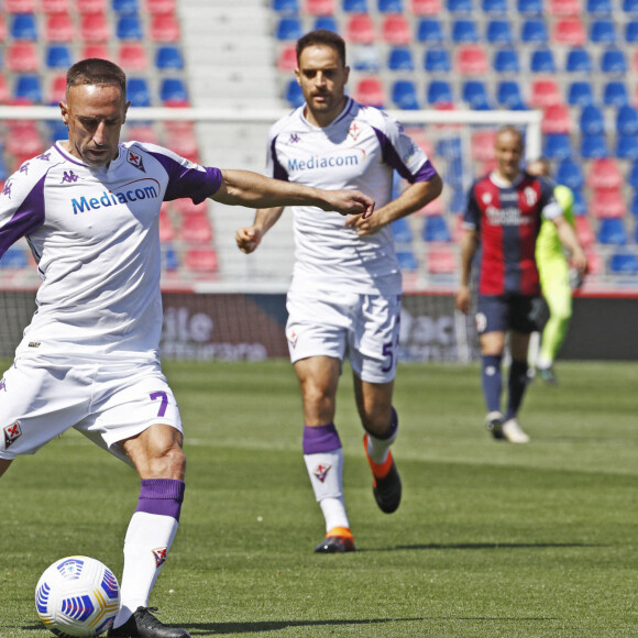 Franck Ribéry lors du match Bologne - Fiorentina, le 2 mai 2021.