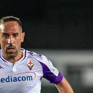 Franck Ribéry lors du match Hellas Vérone - Fiorentina, le 20 avril 2021.