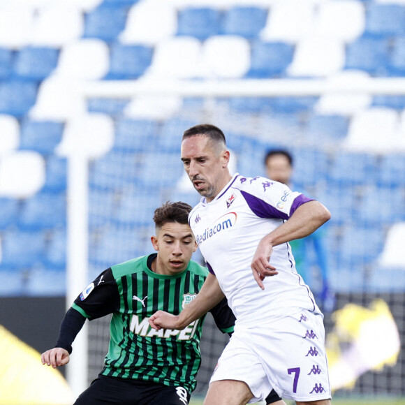 Franck Ribéry lors du match Sassuolo - Fiorentina, le 17 avril 2021.