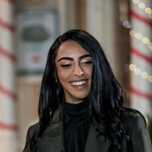Bilal Hassani durant l'enregistrement de l'émission "Toute la musique qu'on aime" à Disneyland Paris. © Cyril Moreau / Bestimage 